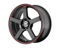 MR116 15X6.5 5X100/4.5 M-BLK RED-STR 40MM