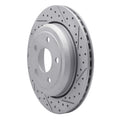 R1 11-25 Dodge Durango Rear Right Drilled & Slotted Geoperformance Rotor