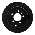 R1 05-07 Land Rover LR3 Rear Right Drilled Black Brake Rotor