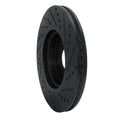 R1 2013-2025 Acura Integra Front Left Drilled & Slotted Black Brake Rotor