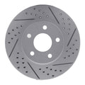 R1 06-11 Chevrolet Hhr Front Right Drilled & Slotted Geo-Carbon Rotor