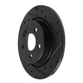 R1 19-26 Mercedes-Benz A200 (Mexico) Rear Right Drilled & Slotted Black Brake Rotor