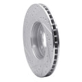R1 Concepts Brake Rotor Drilled and Slotted Silver Fits Volvo C70
