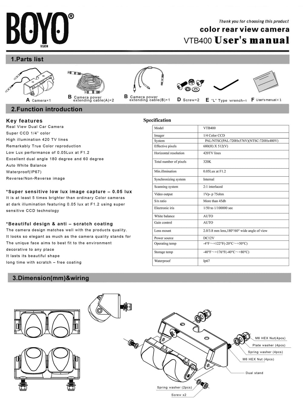 Boyo auto part