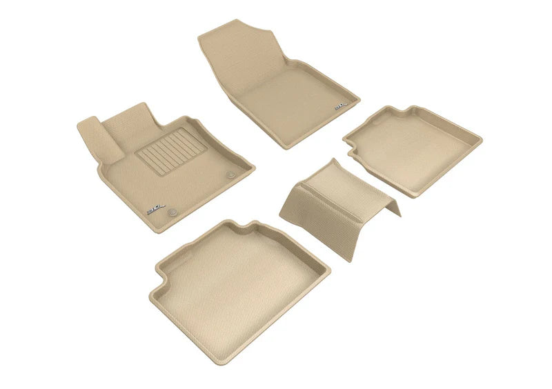 3D MAXpider 2019-2020 Toyota Avalon Hybrid Kagu 1st & 2nd Row Floormats - Tan
