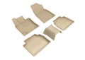 3D MAXpider 2019-2020 Toyota Avalon Hybrid Kagu 1st & 2nd Row Floormats - Tan