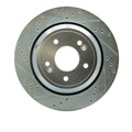DFC 11-17 Hyundai Equus Rear Left Drilled & Slotted Silver Brake Rotor