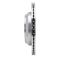 DFC 11-17 Hyundai Equus Rear Left Drilled & Slotted Silver Brake Rotor