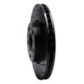 R1 99-09 Volvo S60 Front Right Drilled & Slotted Black Brake Rotor