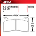 Motorsports Brake Pads Wilwood 7816 HT-10