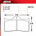 BRAKE PAD DYNALITE FRONT AND REAR DTC-60