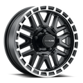 Raceline 953BM Krank 13x4.5in / 5x114.3 BP / -0.125mm Offset / 3.19mm Bore - Black & MACH. Wheel