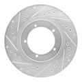 R1 86-86 Porsche 944 Turbo Front Left Drilled & Slotted Silver Brake Rotor