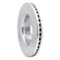 R1 11-22 Dodge Durango Front Left Drilled & Slotted Silver Brake Rotor