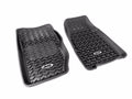 All Terrain Floor Liner, Front Pair, Black, Jeep Logo; 84-01 Cherokee