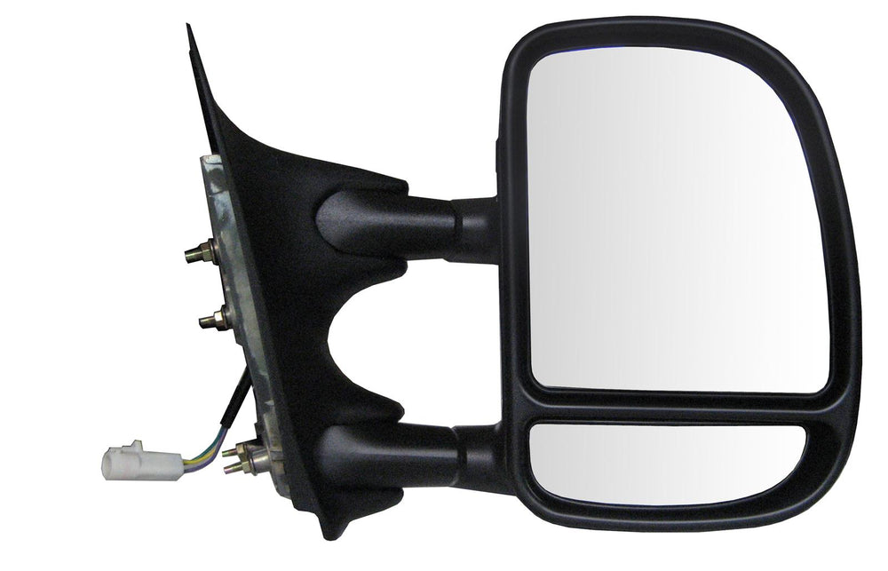 9904 FORD F250F550 SUPR DUTY RH POWER FOLDAWAY OE MIRROR TXTRED BLK EXTENDABLE TOWING DUAL GLASS