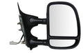 9904 FORD F250F550 SUPR DUTY RH POWER FOLDAWAY OE MIRROR TXTRED BLK EXTENDABLE TOWING DUAL GLASS