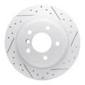 R1 09-16 BMW Z4 Rear Right Drilled & Slotted Geoperformance Rotor