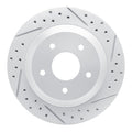 R1 88-94 Chevrolet Corvette Front Right Drilled & Slotted Geo-Carbon Rotor