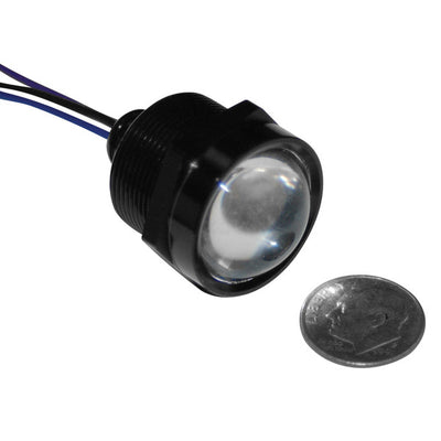Letric Lighting Royal Flsh Led 1in Blk/Wt/Amb