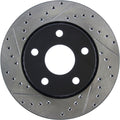 StopTech 07-13 Jeep Wrangler Slotted & Drilled Right Front Rotor