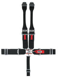 5-Pt Harness Small Latch Blk Hans Wrap Around Pul