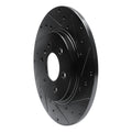 R1 06-06 Buick TERRAZA Rear Right Drilled & Slotted Black Brake Rotor