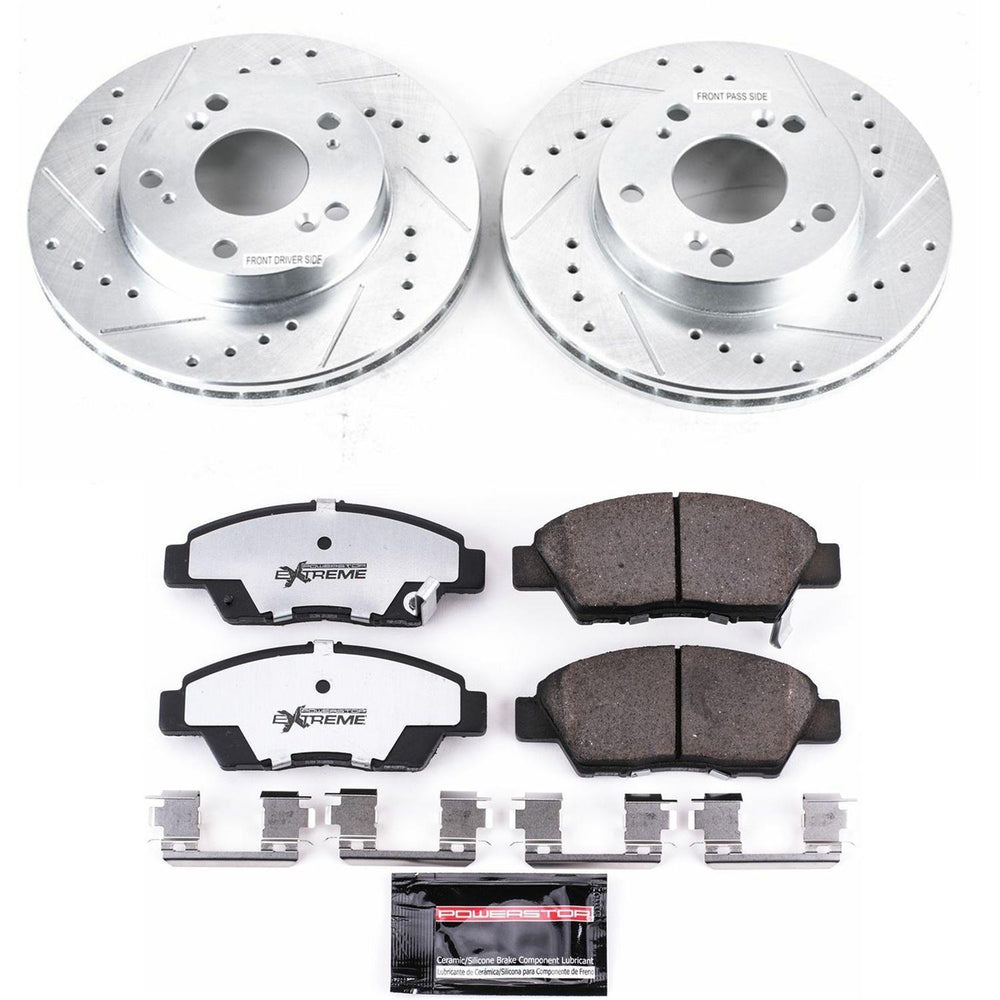 Power Stop 11-15 Honda CR-Z Front Z23 Evolution Sport Brake Kit