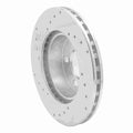DFC 95-02 Ford Explorer Front Right Drilled & Slotted Silver Brake Rotor