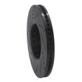 R1 16-25 Mazda 6 Front Right Drilled & Slotted Black Brake Rotor