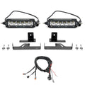 ~(7 lbs. 14X9X8)~ Rear Bumper LED Bracket Black Mild Steel Bolt-On to mount (2) 6 Inch ZROADZ or similar style Straight Light Bar Swivel Adjustment 8 Inch light bracket opening