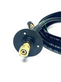 TWO HOSES W/BULKHEAD FITT 2FT