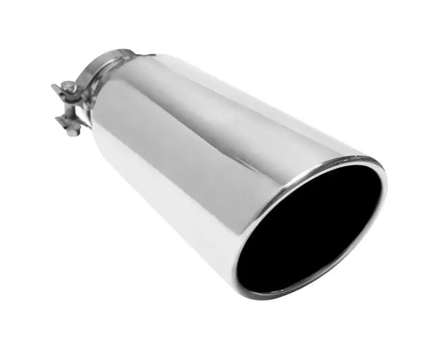 Exhauast Tip: 4" single wall; True Bolt-On Tips; fits 2.75" thru 3" tail pipe