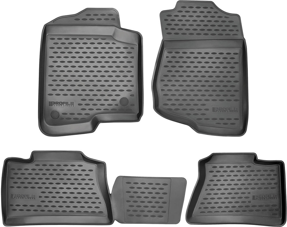 ~(12 lbs. 33X20X6)~ Profile Floor Liners Front and 2nd Row Black B9 Tribeca 2006-2014