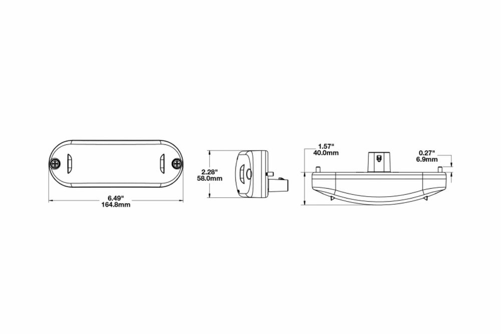 J.W. Speaker 12V DOT LED CHMSL with Camera - Red 0346891