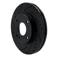 R1 11-19 Ford Figo (Mexico) Front Left Drilled & Slotted Black Brake Rotor
