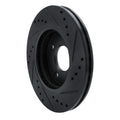 R1 11-19 Ford Figo (Mexico) Front Left Drilled & Slotted Black Brake Rotor