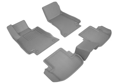 3D MAXpider 2018-2020 Mercedes-Benz E-Class Coupe C238 Kagu 1st & 2nd Row Floormats - Gray