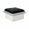 MAXXFAN ROOF VENT W/ 12V FAN MANUAL LIFT 4 SPEED SMOKE