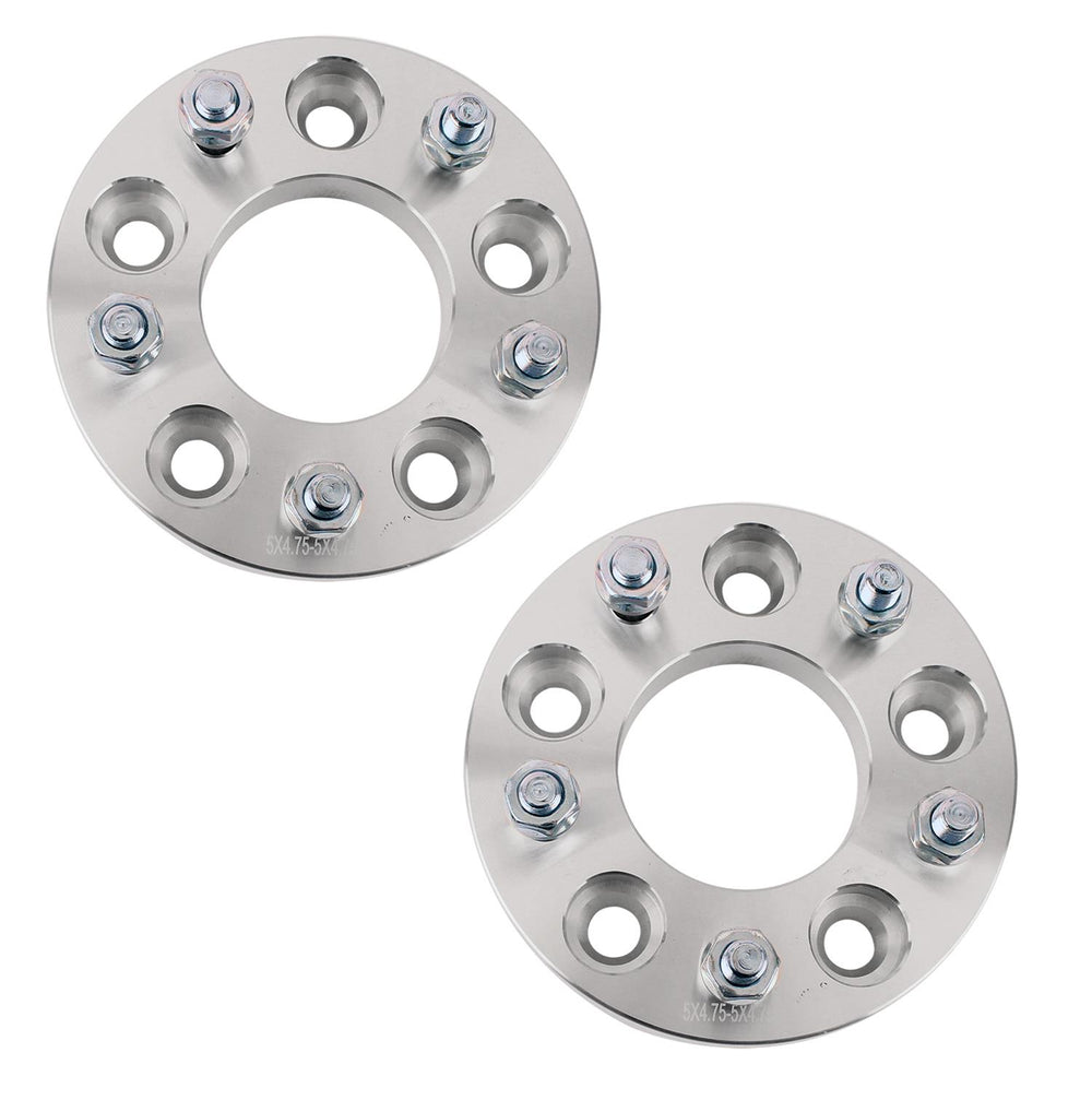BILLET WHEEL SPACERS; 5 LUG; 4.75 IN. BOLT CIRCLE; 12MM X 1.5 STUD; 1 IN. THICK195964 PONTIAC ENGIN