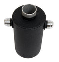 Moroso 10AN Male Fittings Catch Can Breather Tank - Black Powder Coat