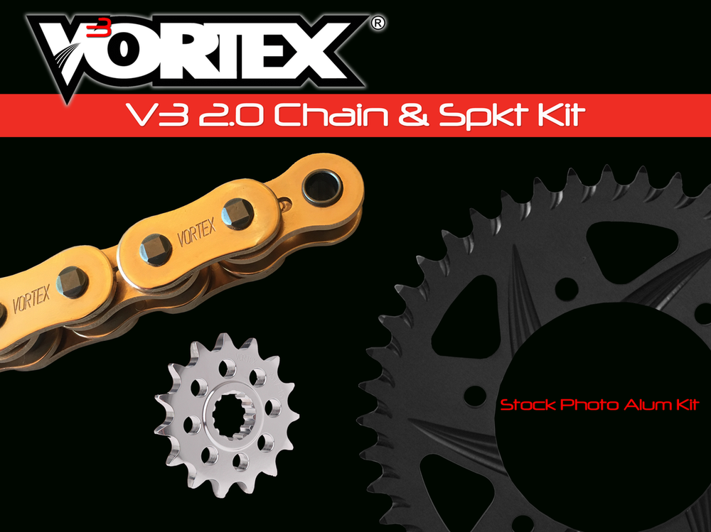 Vortex Racing V3 2.0 Chain and Sprocket Kit 3270-16,526AK-45,G520RX3-110- Gold
