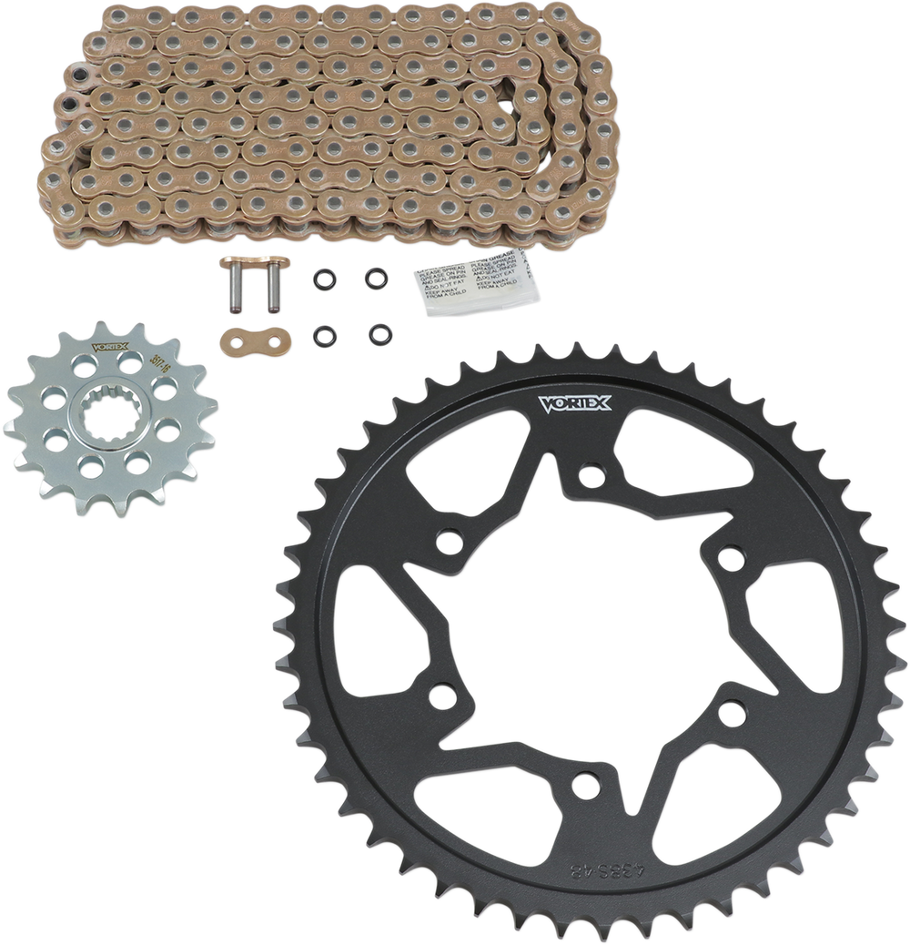 Vortex Racing V3 2.0 Chain and Sprocket Kit 3517-16,438S-48,G530SX3-116- Gold