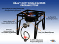 200K BTU HEAVY DUTY SINGLE BURNER PROPANE STOVE