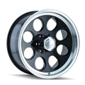 ~(23 lbs. 17X17X9)~ 171 (171) BLACK/MACHINED LIP 15X8 5-114.3 -27MM 83.82MM