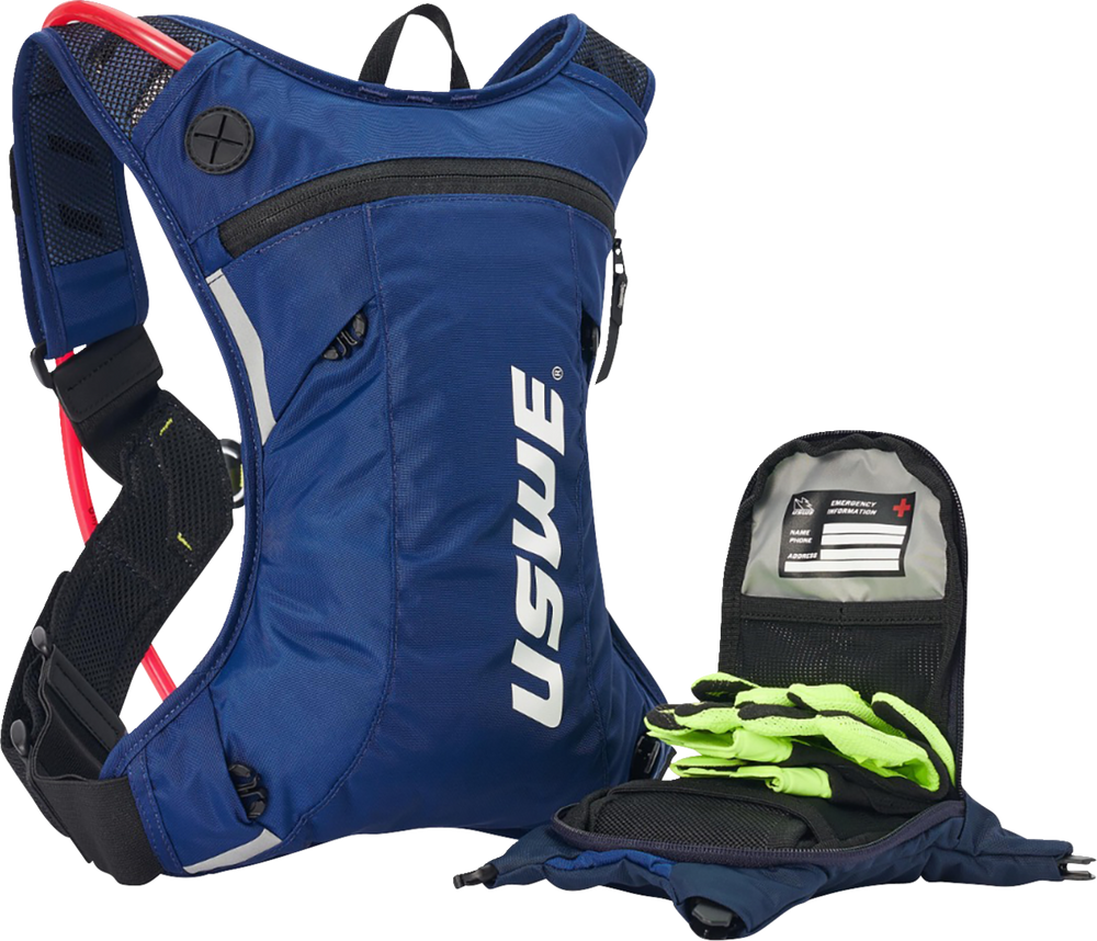 USWE Moto Hydro Hydration Pack 3L - Factory Blue