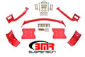 BMR 79-04 Fox Mustang Tubular Style Upper Torque Box Reinforcement Plates - Red