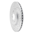 DFC 97-05 Acura NSX Rear Left Drilled & Slotted Silver Brake Rotor