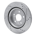 DFC 14-19 Mercedes-Benz GLA250 (Mexico) Rear Left Drilled & Slotted Silver Brake Rotor