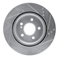DFC 14-19 Mercedes-Benz GLA250 (Mexico) Rear Left Drilled & Slotted Silver Brake Rotor